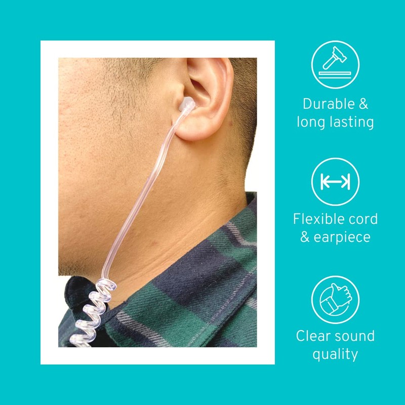 Maximalpower 3.5mm Surveillance Plug Coil Tube Earbud Audio Kit for