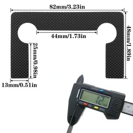 safycaby 10 PCS Shower Door Hinge Shims Glass Shower Door Hinge Gaskets Anti-Slip Gasket Glass Hinge Replacement Kit Black (Black)