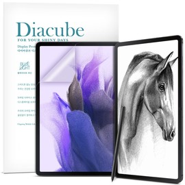 Diacube [1+1 Pack] For Galaxy Tab S9 FE Plus/S7 FE 12.4, Paperfeel Screen Protector 1pc + Anti Glare Protector 1pc, Matte Anti Glare Anti Fingerprint Film with Blue Light Cut Filter, Compatible with S Pen