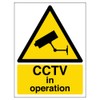 V Safety Warning Cctv In Operation Sign - Portrait -