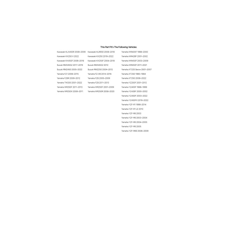 Motion Pro Throttle Tube - Fits: Yamaha YZ426F 2000-2002