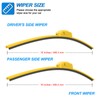 CJPPPZIW® Windshield Wipers-16"+16" Replacement for 2018-2024 Jeep Wrangler/2020-2025 Gladiator,Streak-free,OEM Quality