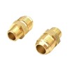 4 Pcs 3/8" NPT x 5/8" Flare Pipe Coupler Couplings,