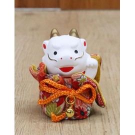 Yakushi Kiln Nishikisai Ryu (Fukufuku Drawstring Bag), Auspicious Success and Luck Rising