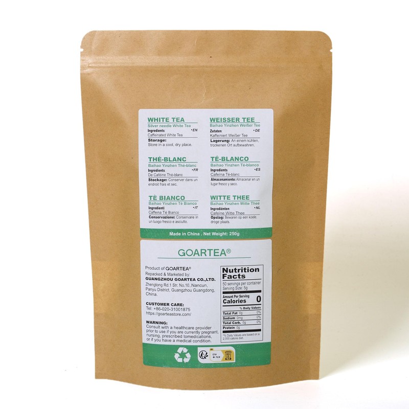 GOARTEA 250g / 8.8oz Premium Silver Needle White Tea -
