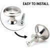 IFAMIO 30 Pack Kitchen Cabinet Knobs Round Cupboard Handles Stainless