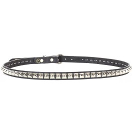 Funk Plus Silver Pyramid Stud Belt Genuine Leather Punk Goth Thrash Metal USA Made 3/4 - XL