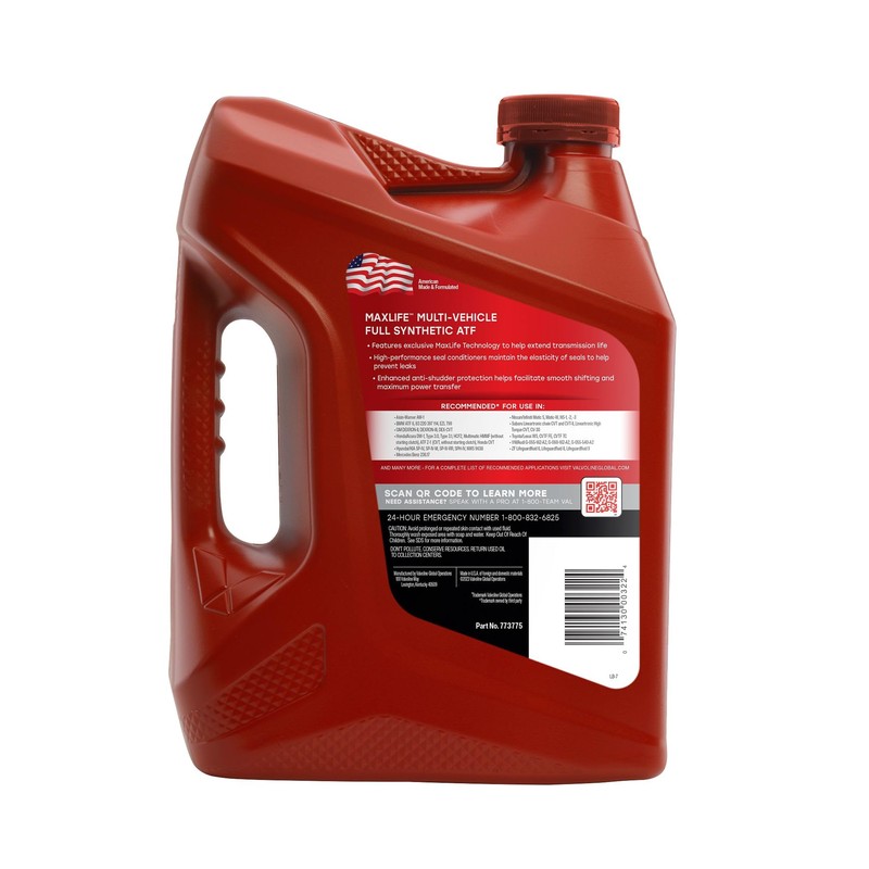 Valvoline Multi-Vehicle (ATF) Full Synthetic Automatic Transmission Fluid 1 GA,