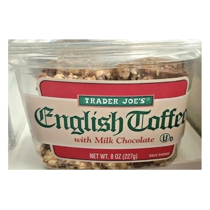 Trader Joe's 3 PACK ENGLISH TOFFEE WITH MILK CHOCOLATE, 8