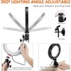 MACTREM 2 in 1 LED 6" Ring Light with Tripod