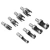 8Pcs Wood Plug Drill Bit Cutter Carbon Steel Industrial Barrel