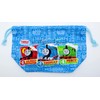 o-esuke- Lunch Drawstring Blue Approx. 27 × 16 cm (Bottom/Approximately/16 X/12 cm) Thomas Drawstring
