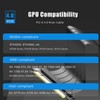 GLOTRENDS 250mm PCIe 4.0 X16 Riser Cable, Compatible with PCIE
