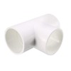sourcing map 50mm Slip Tee PVC Pipe Fitting T-Shaped Coupling