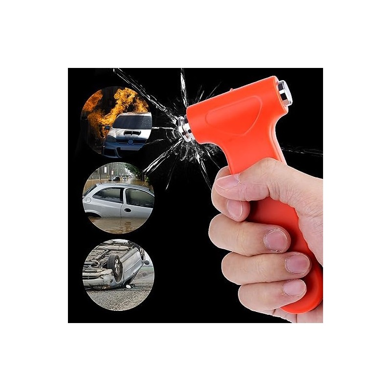 2 pcs Car Safety Hammer Seatbelt Cutter Window Punch Breaking