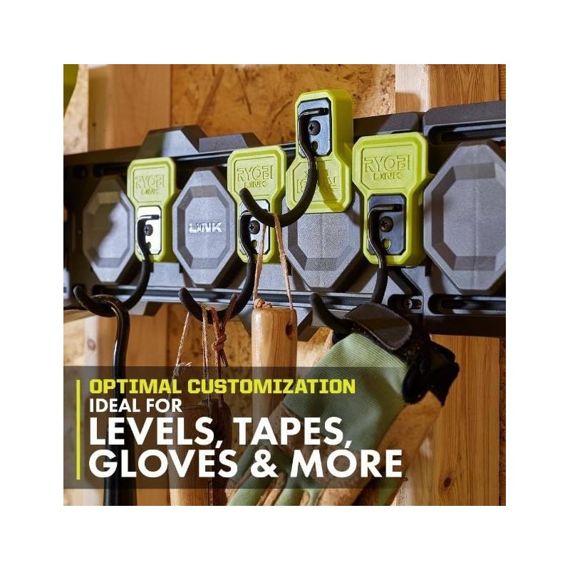 Ryobi Reversible J Hook Non-Slip Coating Steel Hook 15 lb.Weight