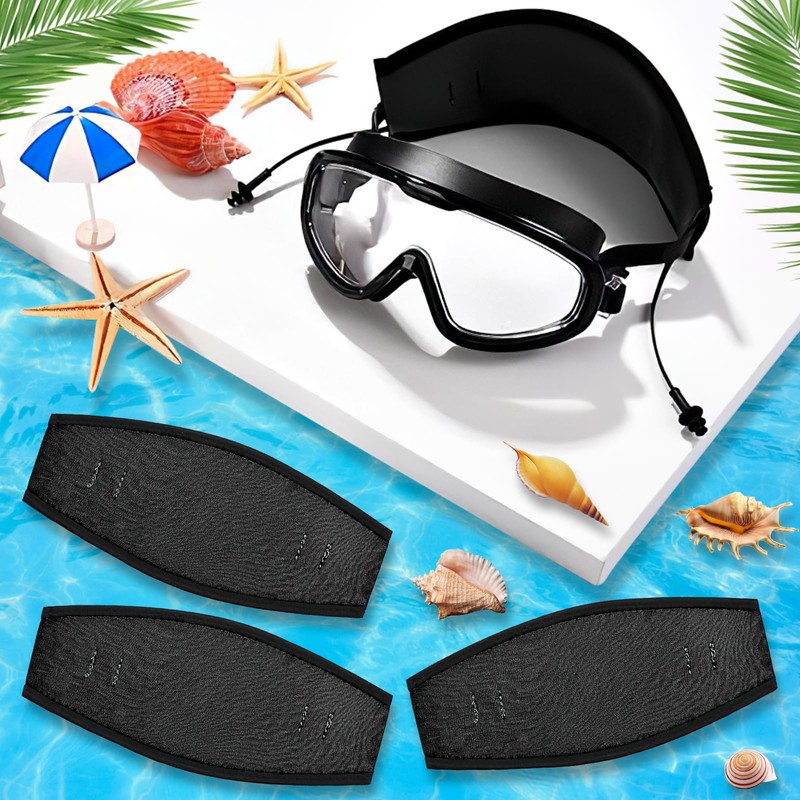 3pcs Diving Mask Strap Neoprene Mask Strap Diving Goggles Diving