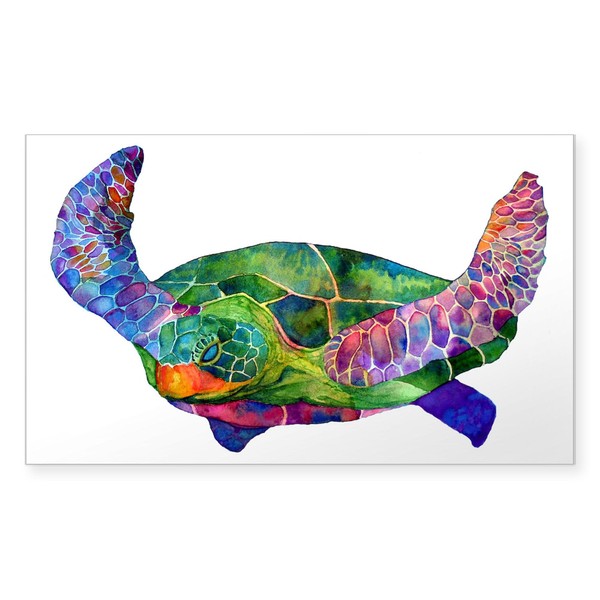 CafePress Sea Turtle Rectangle Bumper Sticker Car Decal
