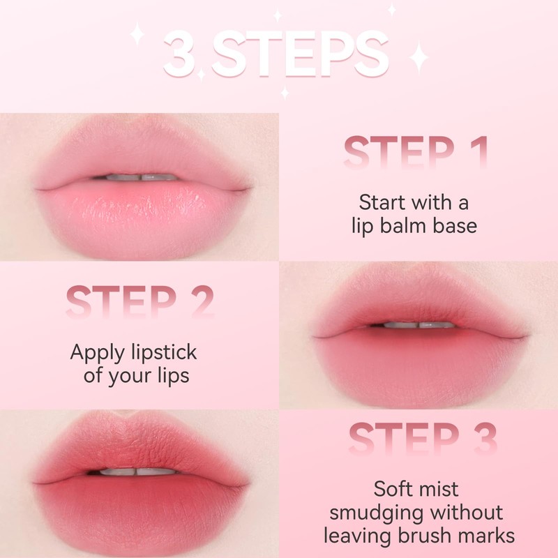 2PCS Silicone Lip Brush for Lipstick, Eyeshadow, High Elastic Lip