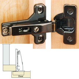 Salice Silentia 105° Soft Close Face Frame 3/4" Overlay Hinge, Ti Finish