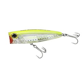 Yo-Zuri R1411-GHCS: 3D Inshore Popper (F) 90Mm 3-1/2", Chartreuse