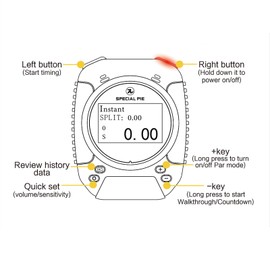 SPECIAL PIE Shot Timer for Shooting, Perfect for Shooting Competition USPSA, IPSC, IDPA, 3 Gun, Steel Challenge