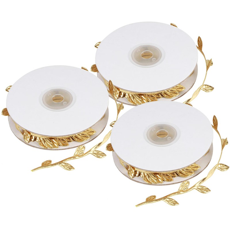 3 Roll Artificial Leaves Vine DIY Kindergarten Craft Wedding Decoration