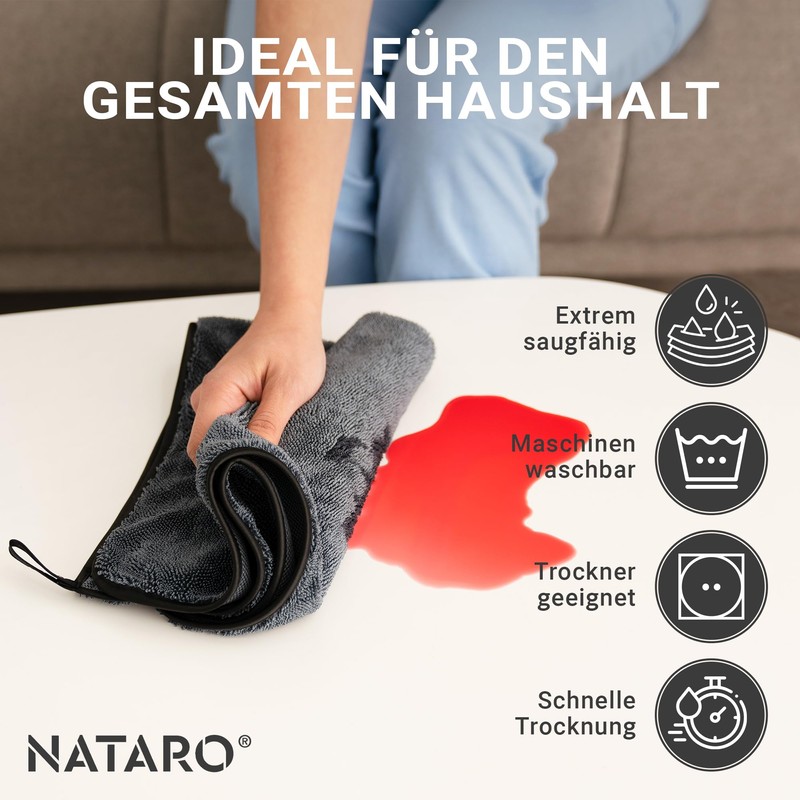 NATARO® Pack of 2 Dry It Premium Drying Cloth -