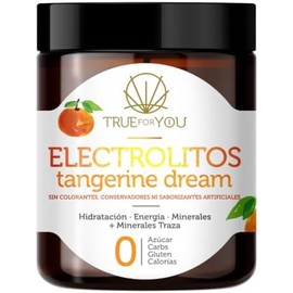Electrolitos sin Azúcar, Hidratación en Polvo, Adicionado con Calcio, Zinc y Potasio. Keto, Paleo y Vegano, Sabor Mandarina.