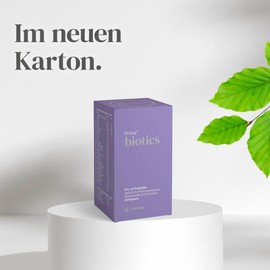 SANOPOLY Priosa® Biotics 60 Capsules I Natural Complex for Rehabilitation of Intestinal Flora I Pre-and Probiotics I All Important Microorganisms I Fibre I For Intestinal Health I Gluten Free