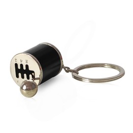 RBOKO Six-speed Manual Transmission Keychain, Mini Creative Auto Part Model Gear Box Keychain, Car Shift Lever Manual Transmission Gearbox Pendant Accessories (Black)