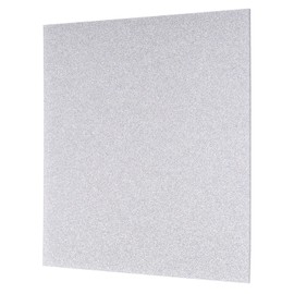 QUARKZMAN 1 x Silver Glitter Acrylic Sheets 1/8 Inch Thickness 12 x 12 Inch Shiny PMMA Fluorescent Plastic Sheets Extruded Transparent Blanks for DIY Crafts