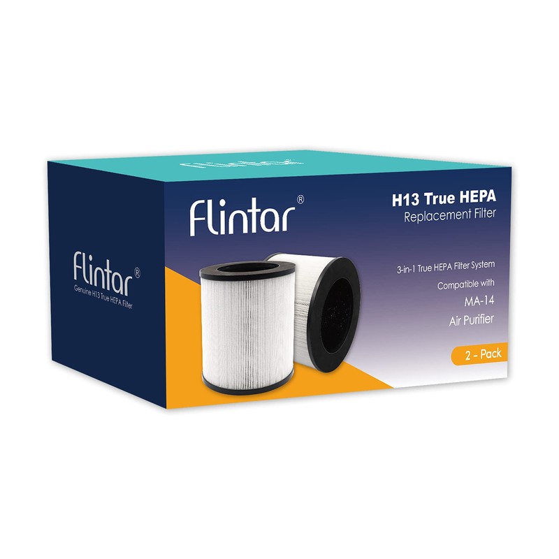 Flintar H13 True HEPA Replacement Filter, Compatible with MA-14 Air