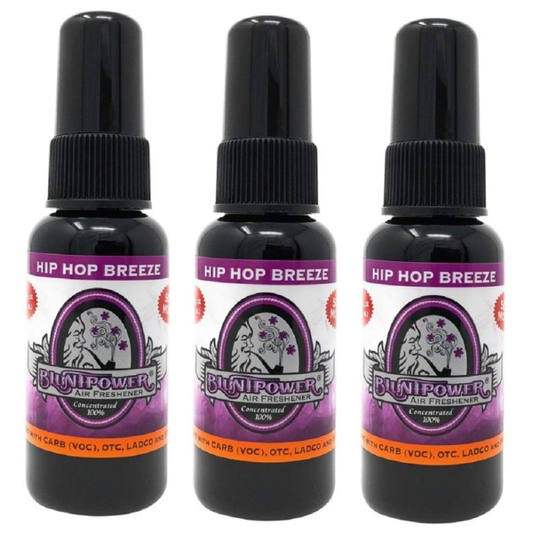 3 Pack BluntPower 1 Ounce Bottle Air Freshener Oil Based