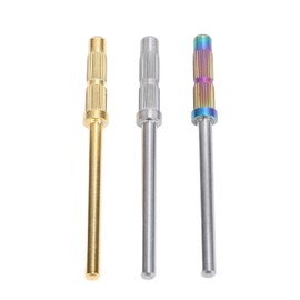 3pcs 3mm Nail Mandrel Stainless Steel Manicure Pedicure Mandrel Rods Sanding Bands Shaft