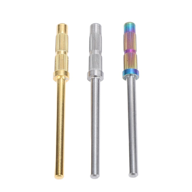 3pcs 3mm Nail Mandrel Stainless Steel Manicure Pedicure Mandrel Rods