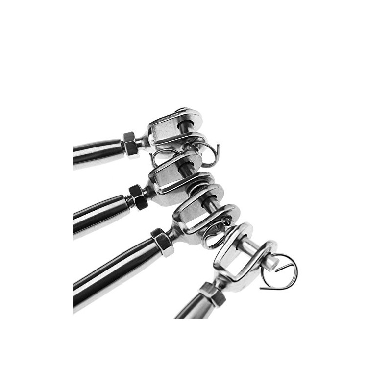 SING F LTD Stainless Steel 6Mm Closed Body Rigging Screw
