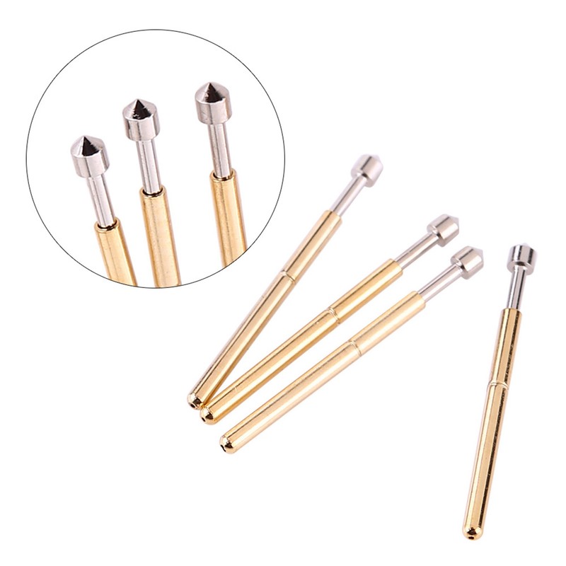 100 Pieces P75-E2 Cone Head Dia 1.02mm Spring Test Probe