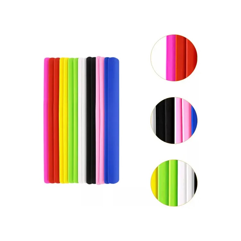 15 X Slap Bands Slap Pulseras Juguetes Para Niños Pulseras
