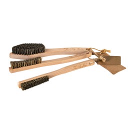 Mantle Wooden Climbing Brush Set of 3 for Smaller Handles, Slots and Holes as 1 and 2 Pack