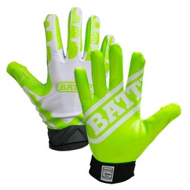 Battle Ultra-Stick Guantes para portero, blanco, verde (Neon Green/White), 2XLarge