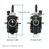 GOOFIT 17mm Schwarzer Vergaser Motorrad DS integrierter Vergaser Replacement for