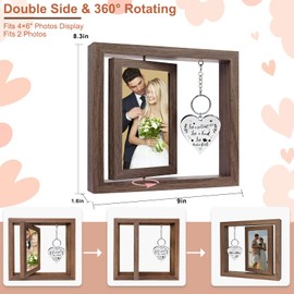 Wedding Gifts Bridal Shower Gifts Engagement Gift for Couples,4x6 Mr & Mrs Wedding Picture Frame,Love is Patient Love is Kind Picture Frame
