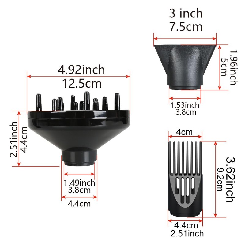 Purple Professional Light Weight Hair Dryer 1875W Tourmaline Ceramic Negative