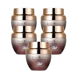Meoncell Jean Blanc Facial Large Capacity High Moisturizing Nutrition Premium Multi Oil Cream Snail Slime 50ml 5EA / 메온셀 쟝블랑 얼굴 대용량 고 보습 영양 프리미엄 멀티 유분 크림 달팽이 점액 50ml 5EA