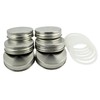 Zoie + Chloe Stainless Steel Mason Jar Lids with Silicone