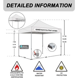 Eurmax USA Standard 10x10ft Patio Pop Up Canopy Tent for Outdoor Events Commercial Instant Canopies with Heavy Duty Roller Bag,Bonus 4 Canopy Sand Bags (Turquoise)