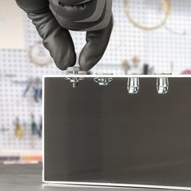 Jack nut Installation Tool Set Hand Thread Insert Jacknuts Assortment Kit for Thin Metal Plastic Polywood Pressboard Hardboard (M8 (Jack Nut-20pcs))