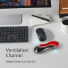 Kensington Slim Red Gel Mouse Trackball Wrist Rest Ergonomic Low
