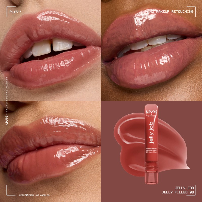 NYX PROFESSIONAL MAKEUP Jelly Job Lip Gloss, Lip Tint Gloss